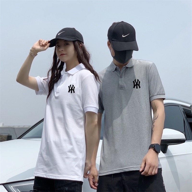 Áo thun ngắn tay có cổ nam chất cá sấu dày mát N.Y kiểu dáng Hàn Quốc siêu đẹp