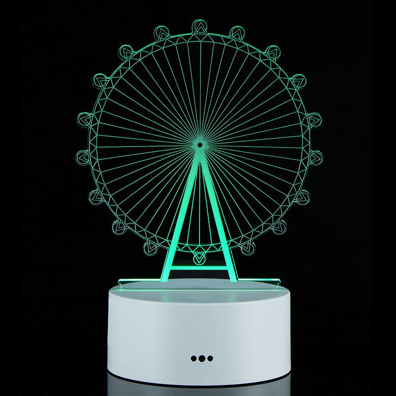 Đèn led 3d 16 màu đầu cắm USB, đèn ngủ dễ thương
