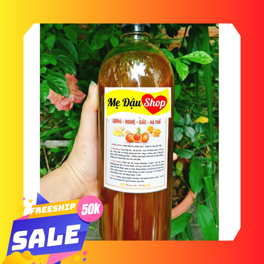 Cốt gừng nghệ hạt gấc hạ thổ - Mẹ Đậu Shop