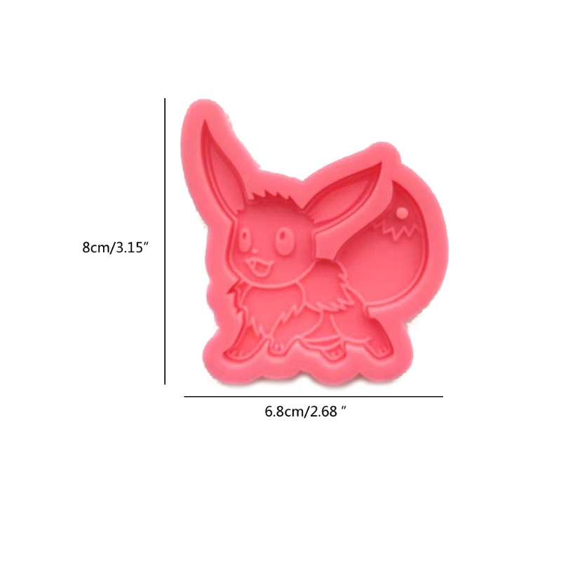 Khuôn Silicone Làm Móc Khóa Thủ Công Hình Chú Sóc Đáng Yêu