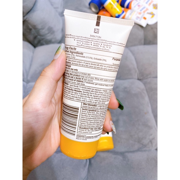 KEM CHỐNG NẮNG CHO BODY - CÔNG THỨC PHÙ HỢP DA TRẺ EM AVEENO BABY