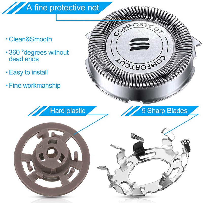 Đầu Dao Cạo SH30 50 52 Thay Thế Cho Máy Cạo Râu Điện Philips Series 1000 / 2000 / 3000 / 5000 / AT8Xx AT7Xx PT8Xx