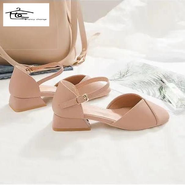 Giày Sandal Cao Gót 2022 Phong Cách Thời Trang Mùa Hè Mới Dành Cho Nữ