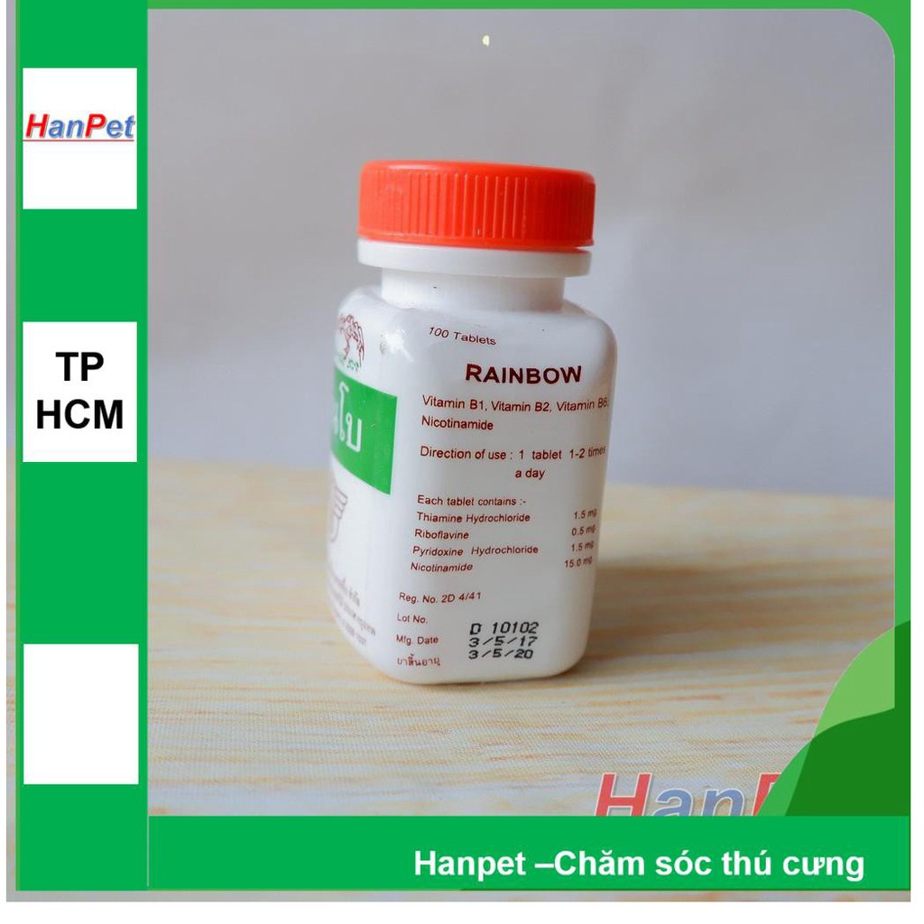 HN-Tăng cơ bắp gà chọi, giúp bổ cơ cho chiến kê, gà đá RAINBOW dạng thuốc uống 100v/lọ- MA