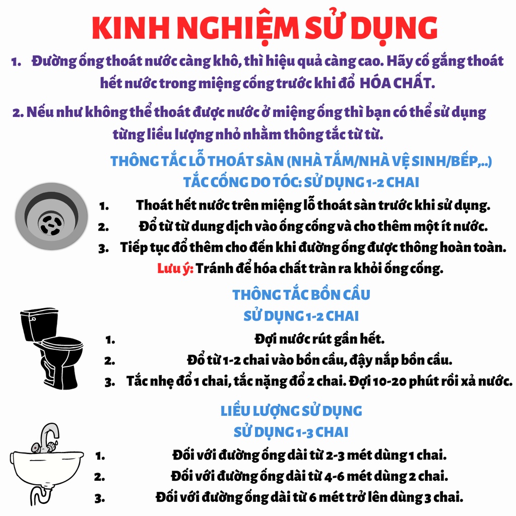 Thông bồn cầu 1.6kg, xử lý nhanh gấp 10 lần bột thông cống, thay cho bột thông cống, bột thông bồn cầu, Sifa999