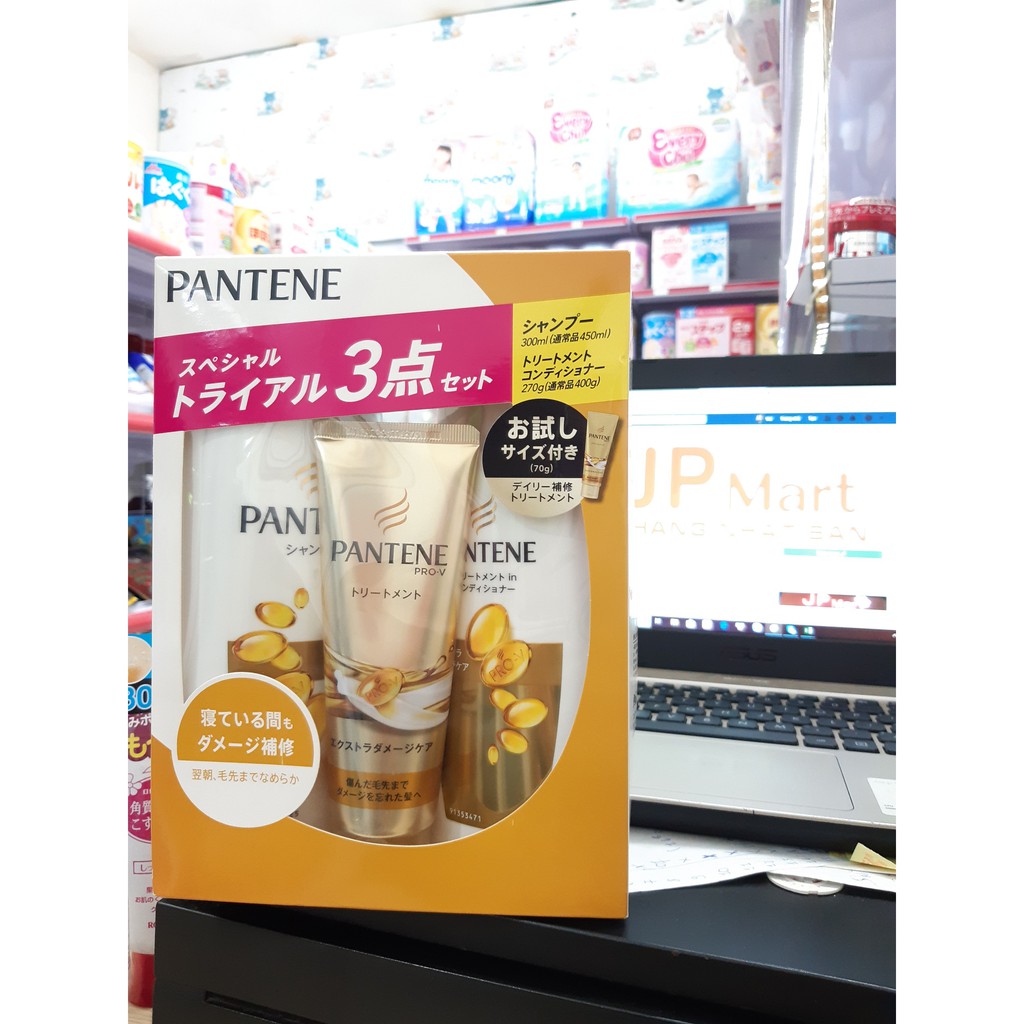 Set 3 Pantene PRO-V (VÀNG) dành cho tóc khô và phục hồi hư tổn