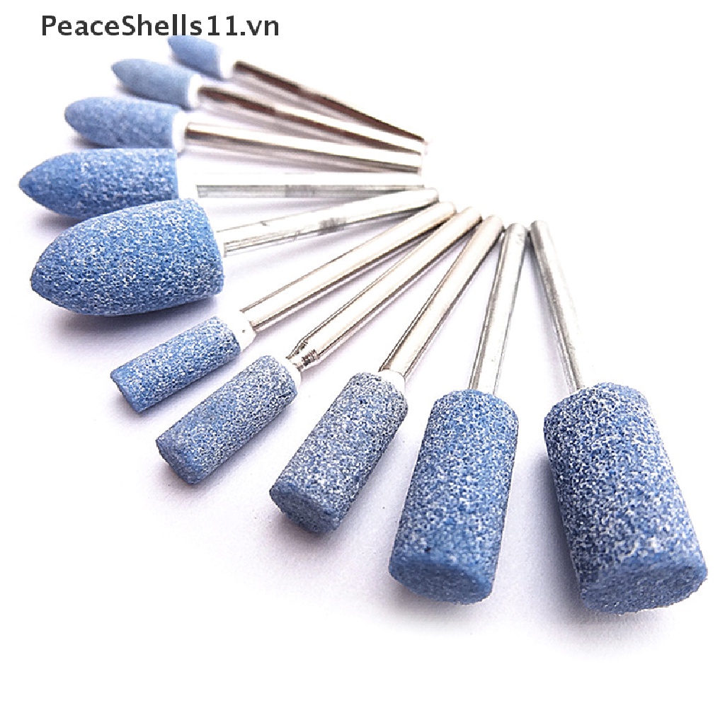 Set 10 đầu mài đa năng 3mm màu xanh dương