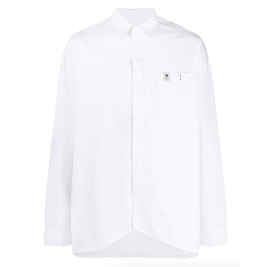 Áo sơ mi ADER Error logo patch oversized shirt ss20