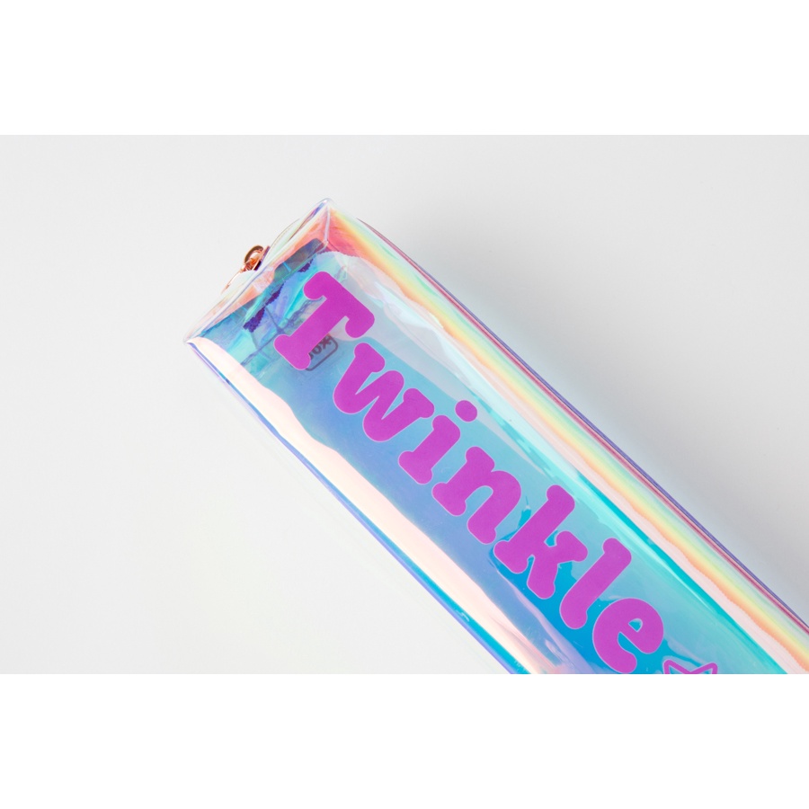 Túi Đựng Bút ARTBOX Hàn Quốc In Chữ Twinkle Màu Tím Hologram PVC