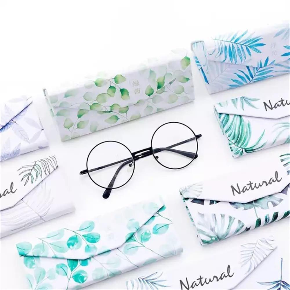 NIUYOU Hộp Đựng Kính Mát Hình Chiếc Lá Nhiều Màu Sắc
