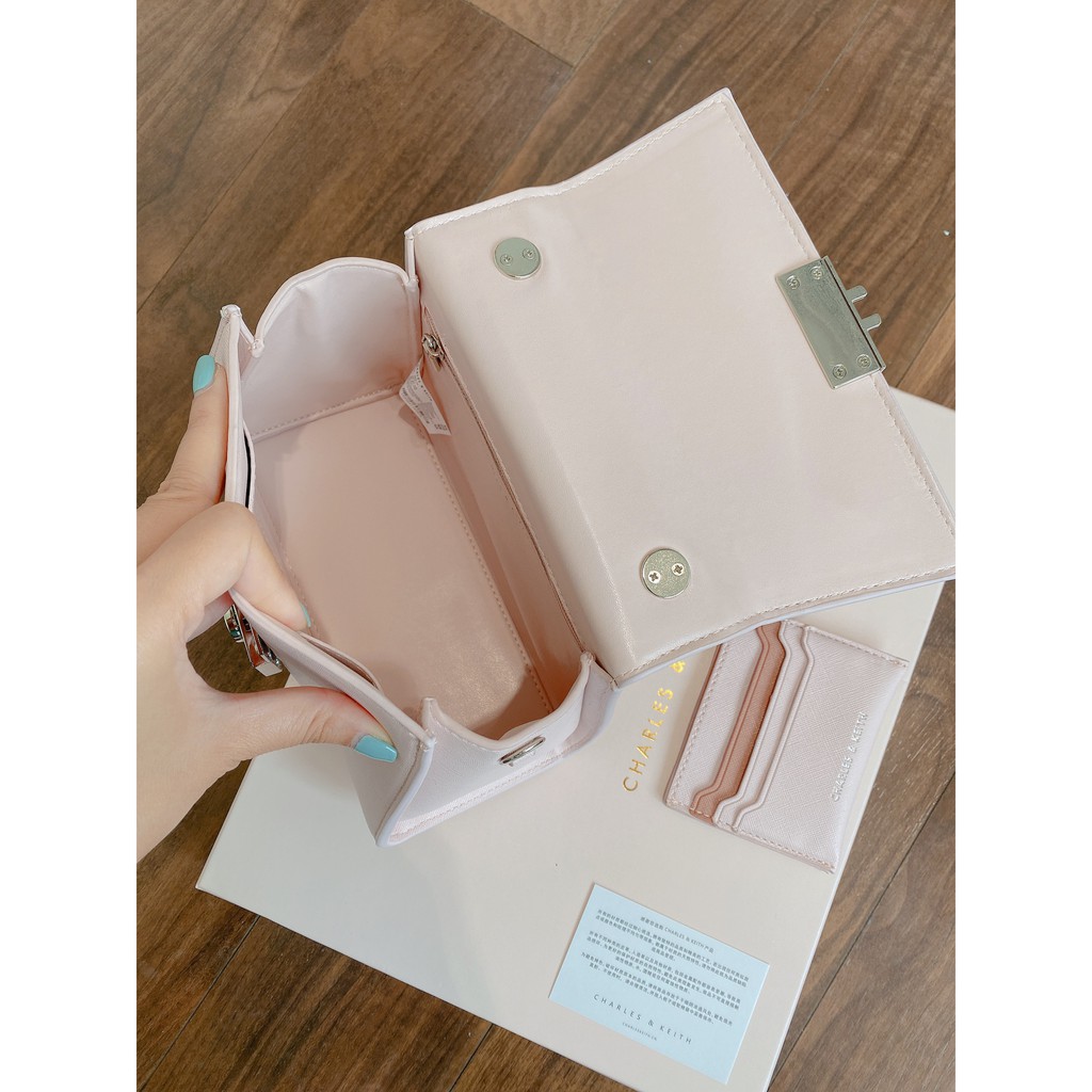 Túi Xách Nữ CNK Da Xước Thời Trang Có Quai Đeo Đính Kèm