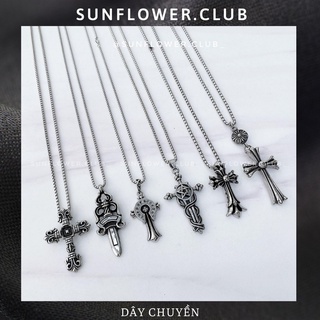 Dây chuyền chrome heart thép titan không gỉ