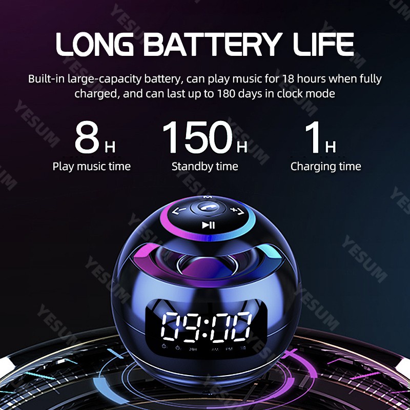 Thông Minh Loa Bluetooth Rbg 2000 Ma Tf Đa Năng Có Đèn Led