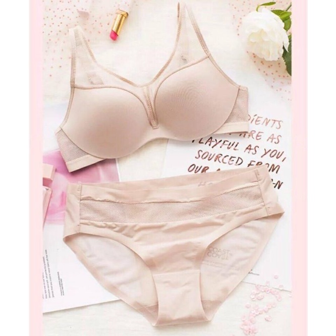 Đồ Lót Bộ Màu Nude-Size 32B