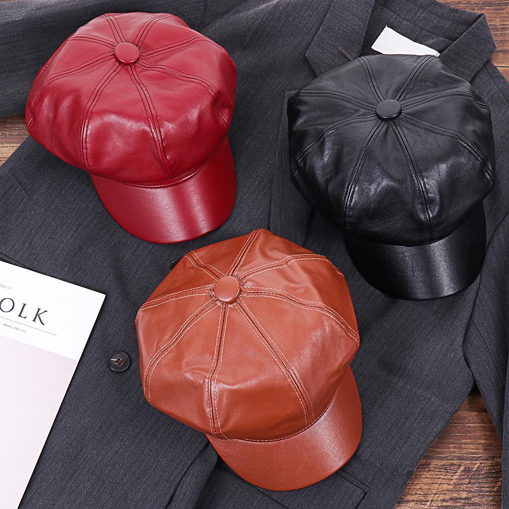 FUTURE Mũ Nồi Da PU Thời Trang Thu Đông Cá Tính Cho Nam