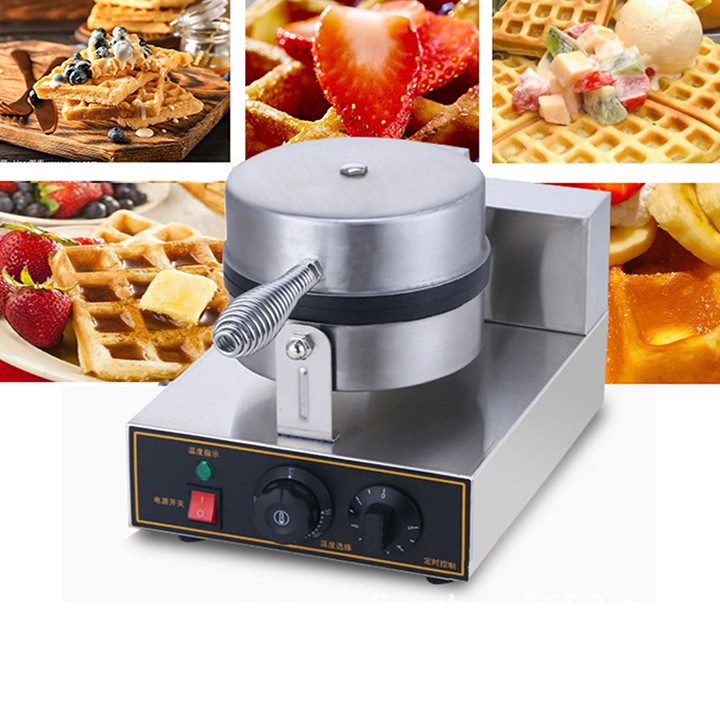 Máy làm bánh Waffle, Nướng bánh kẹp tổ ong khuôn trái tim Công nghiệp
