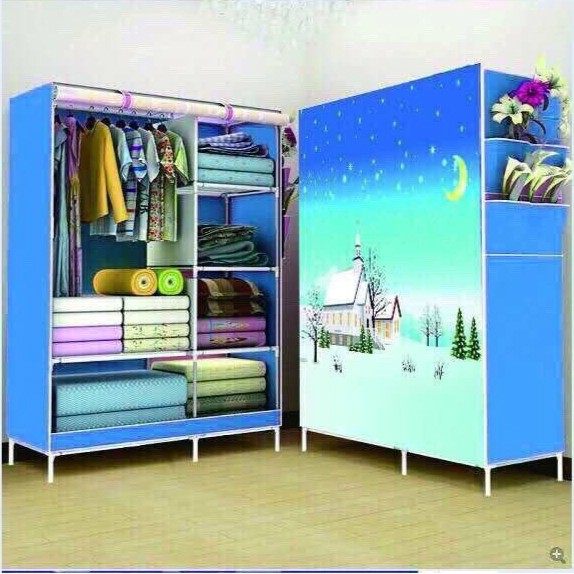 TỦ VẢI CAO CẤP 3D HAI BUỒNG
