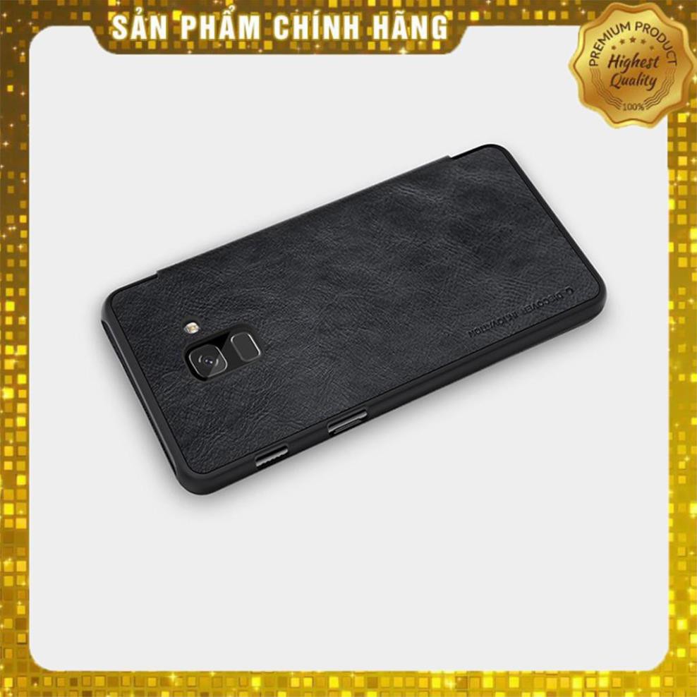 Bao da Samsung Galaxy A6 2018 chính hãng Nillkin Qin có ngăn đựng thẻ mặt da tinh xảo