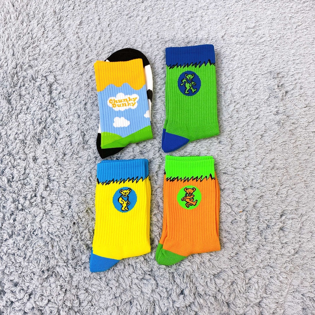 Tất cao cổ vớ nhún đáng yêu thời trang nhiều màu cao cấp MOKANA TC04