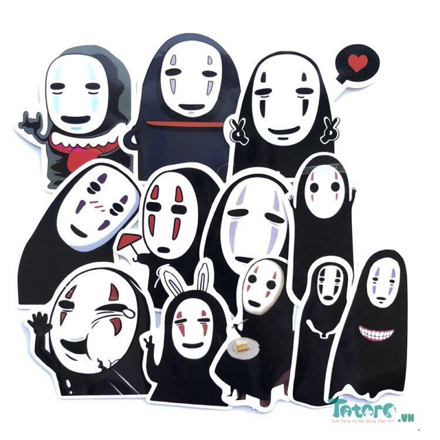 Sticker vô diện 30 cái ép lụa ảnh khác nhau