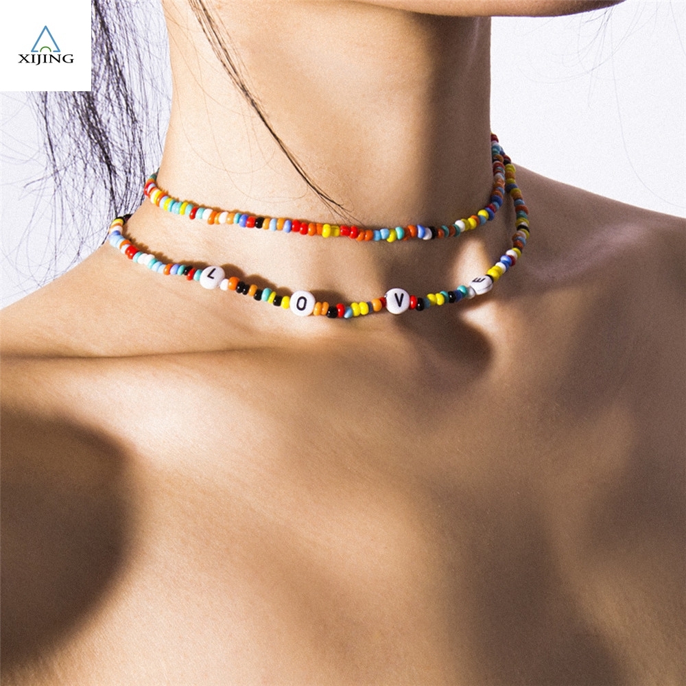 Bộ 2 vòng cổ choker phong cách bohemian cổ điển thời trang dành cho nữ