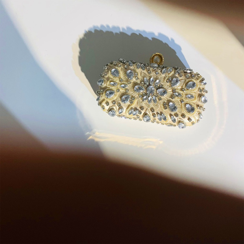 Youyo Túi Xách Đeo Vai Cầm Tay Đính Đá Trang Điểm Thanh Lịch Dành Cho Nữ