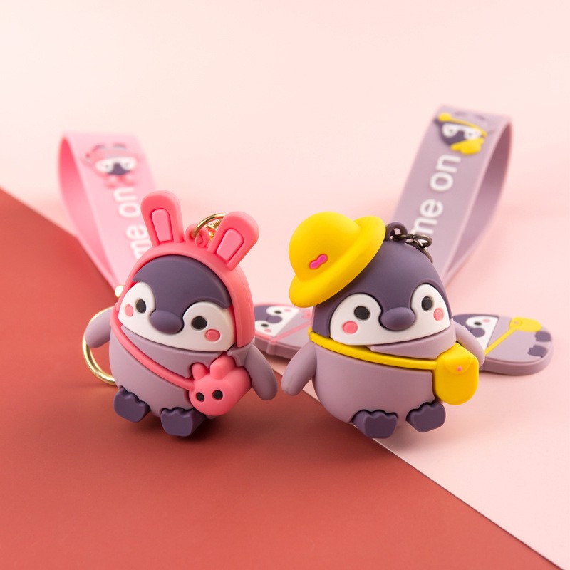 [Quà tặng ý nghĩa] Móc Chìa Khoá Móc Khóa Tạo Hình Chim Cánh Cụt Dễ Thương Cho Cặp Đôi KH30