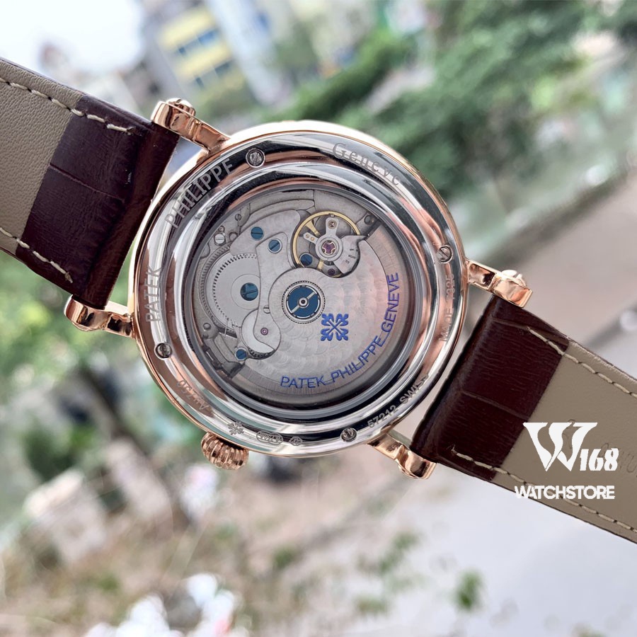 Đồng Hồ Nam PT Philip lịch vạn niên Cơ Automatic Nhật, Mặt Saphire 41-42mm  Chống Nước 5ATM