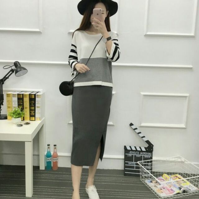 Set váy len đẹp