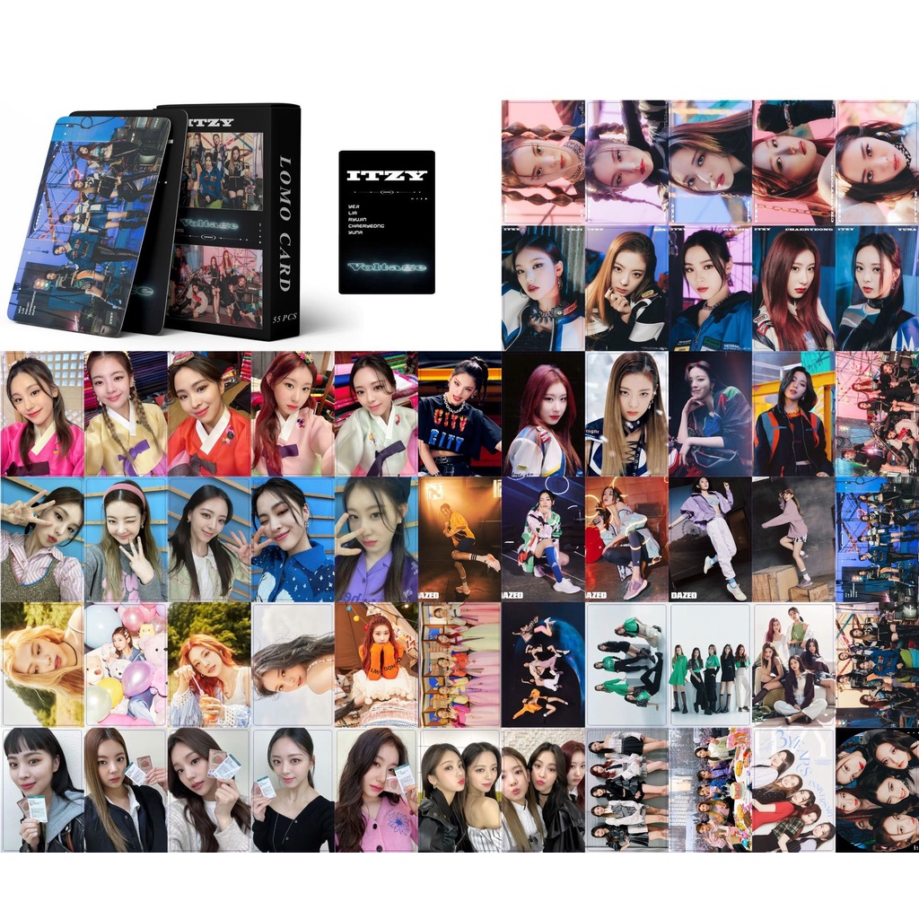 Set 55 Tấm Thẻ Ảnh Lomo Các Thành Viên Nhóm Nhạc ITZY