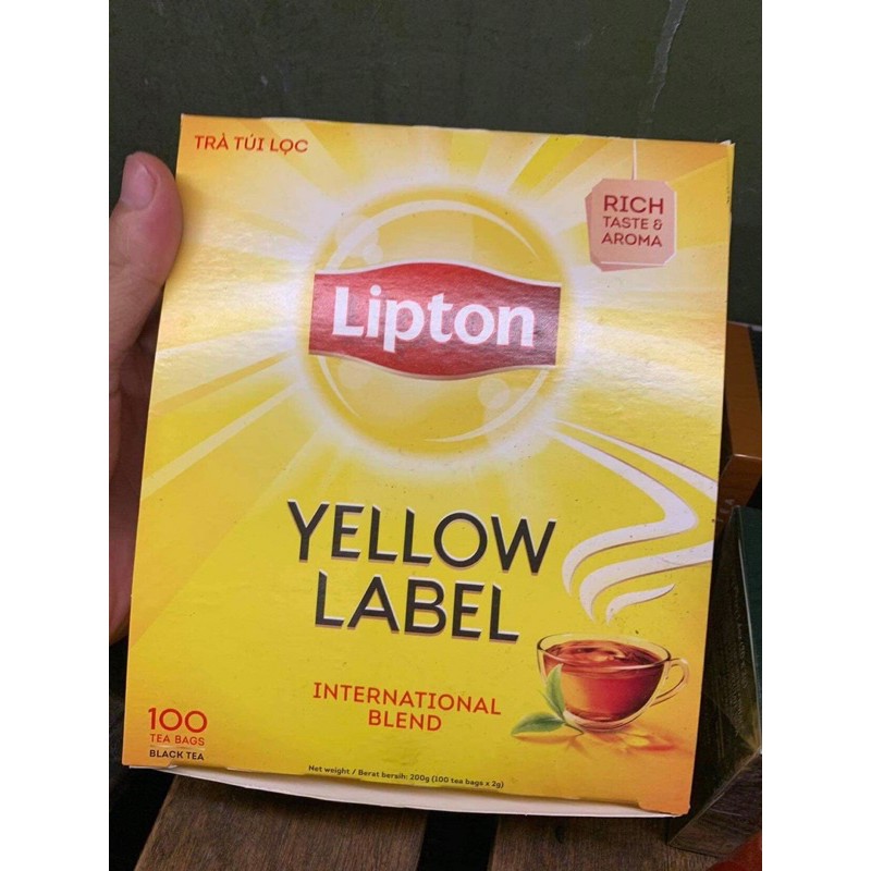 Trà lipton nhãn vàng 100 túi lọc