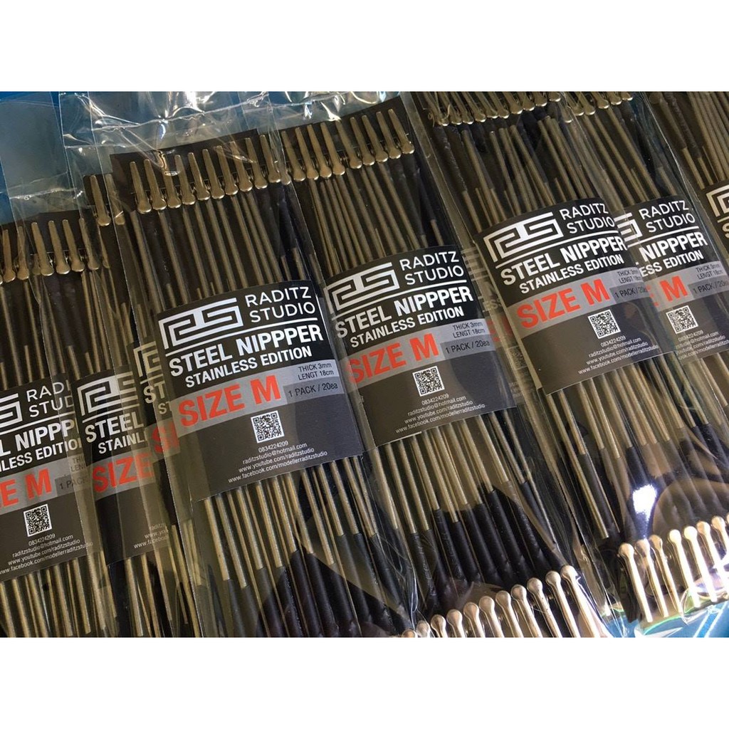 Kẹp cá sấu kim loại không rĩ các size Raditz Studio