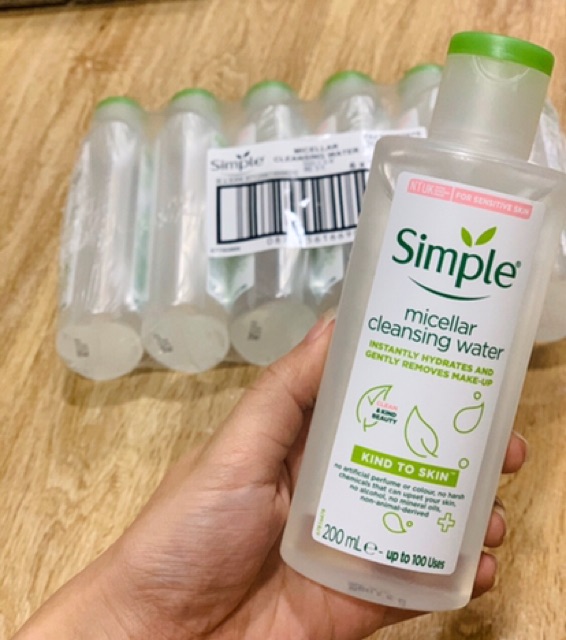 Bộ 3 sản phẩm #simple tẩy trang Simple, sữa rửa mặt simple, toner Simple