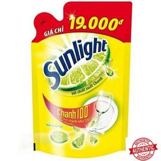 Túi nước rửa chén sunlight chanh 100 túi 750ml