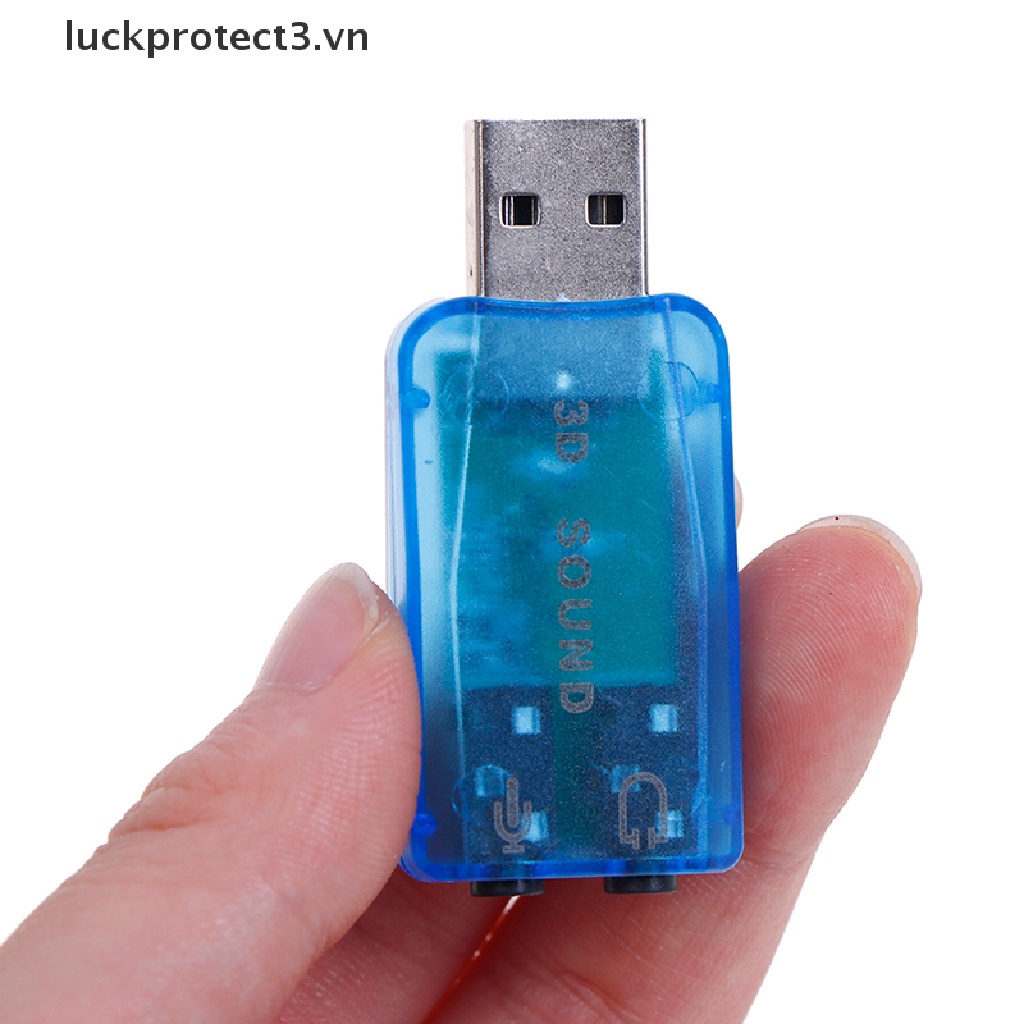 Card âm thanh usb rời mịn kênh 5.1 cổng 3.5mm gắn loa