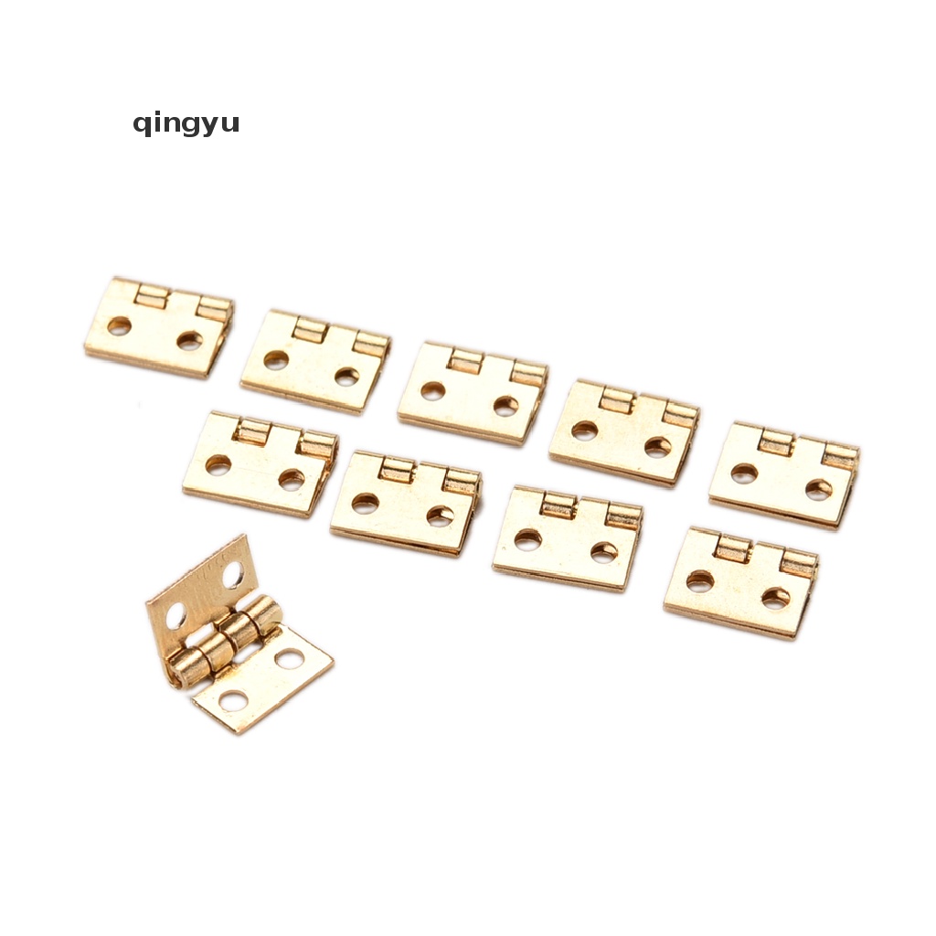 Set 10 Bản Lề Kim Loại Mini 1 / 12 Cho Đồ Nội Thất Nhà Búp Bê 3c-fd