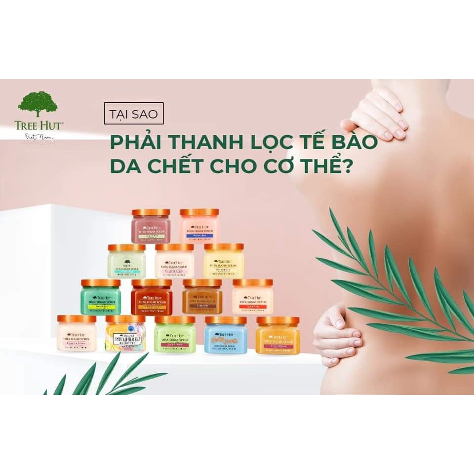 Tẩy tế bào chết cơ thể Tree Hut - Hàng Mỹ Nhâp Khẩu