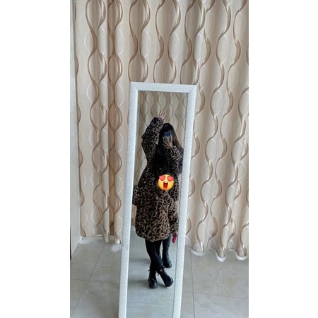 [Áo hoạ tiết beo lông mịn]