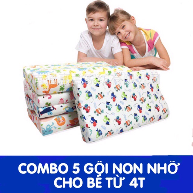 5 gối caosu non nhỡ cho bé