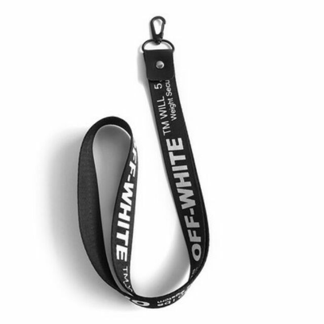 ( Y hình 100%) Dây đeo thẻ nhân viên văn phòng - LANYARD KEYCHAIN Supreme White off thời trang