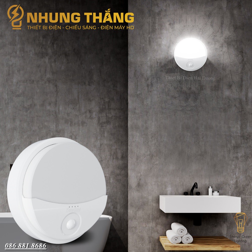 Đèn LED Gắn Tường Cảm Biến Rạng Đông 15W Model: GT16.PIR 180/15W - Chíp LED Cao Cấp - Siêu Tiết Kiệm Điện