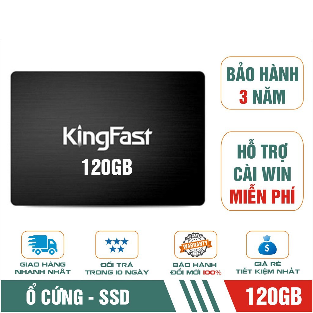 [Mã SKAMA07 giảm 8% đơn 250k]SSD Kingspec Kingfast 120GB/ 128GB / 240GB P4-120 2.5 Sata III cho máy tính, laptop