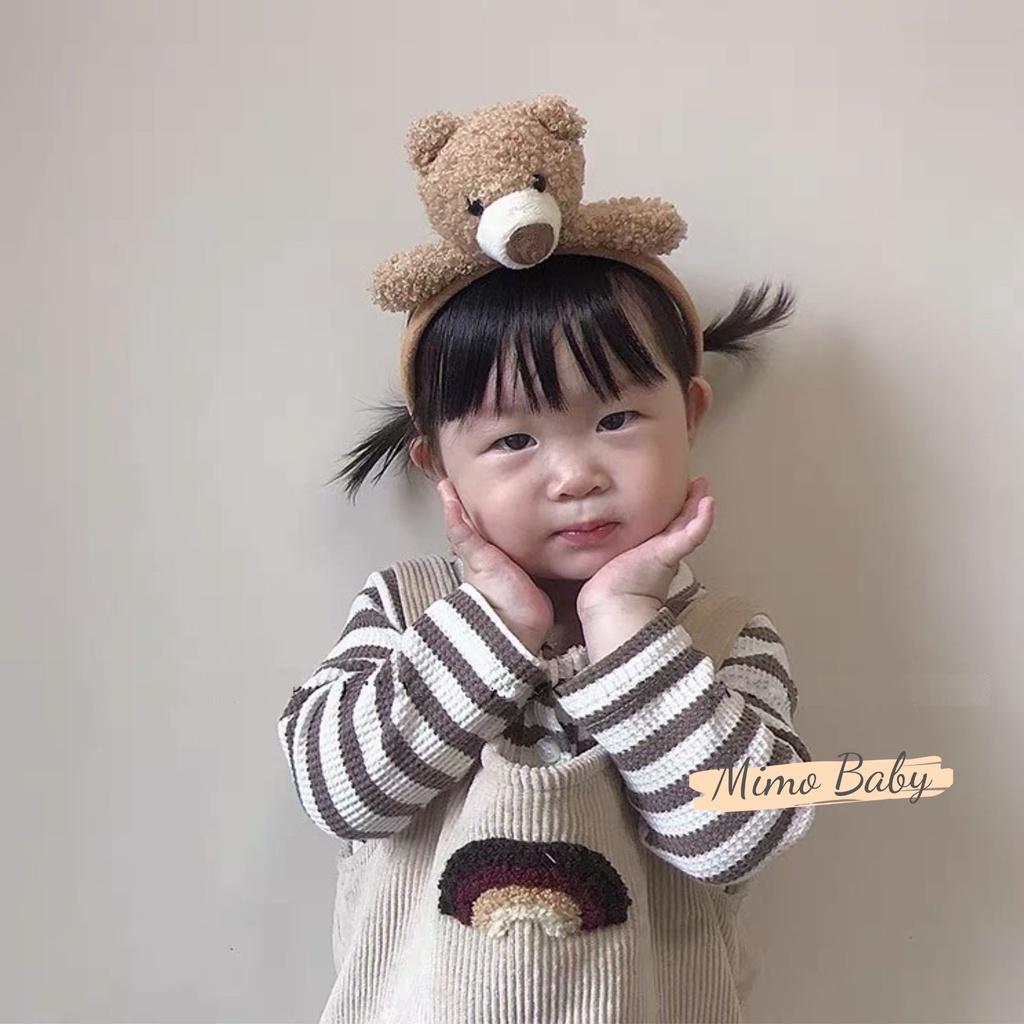 Bờm cài tóc hình thỏ bông, gấu bông đáng yêu cho bé mimo baby KT11