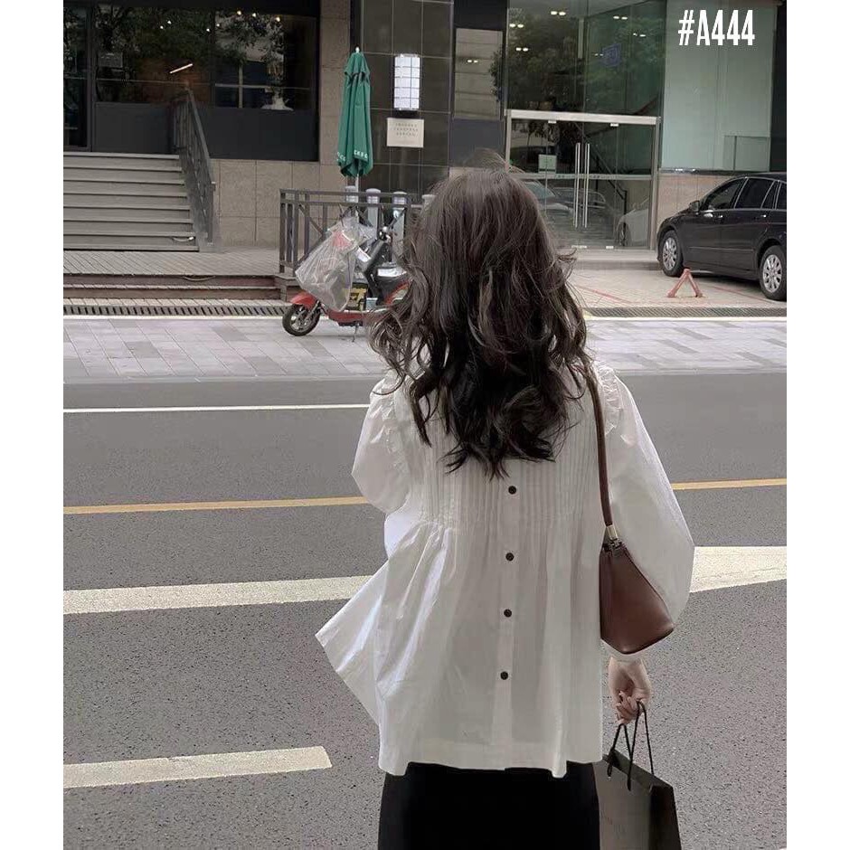 [Mã WASKT304 giảm 15% tối đa 30K đơn 99K] Áo sơ mi tiểu thư form babydoll thoải mái | BigBuy360 - bigbuy360.vn