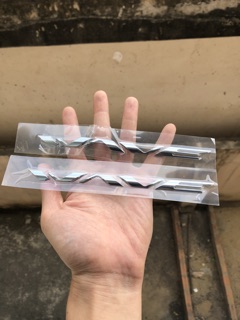 Tem Wave chữ nổi gắn wave, Fu125 (1 cặp)