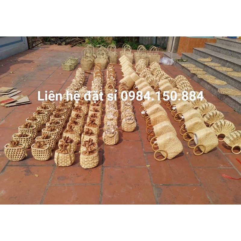 (Xưởng sx, kho bán sỉ)Các mẫu túi cói chụp ảnh, đi biển hàng thiết kế