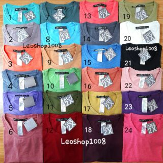 Set 7 áo thun trơn đốm AGE2X