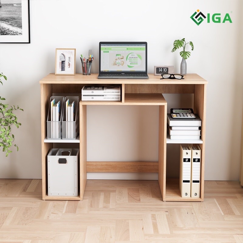 bàn học , bàn làm việc đa năng có kèm kệ sách và ngăn chứa đồ GP231.31