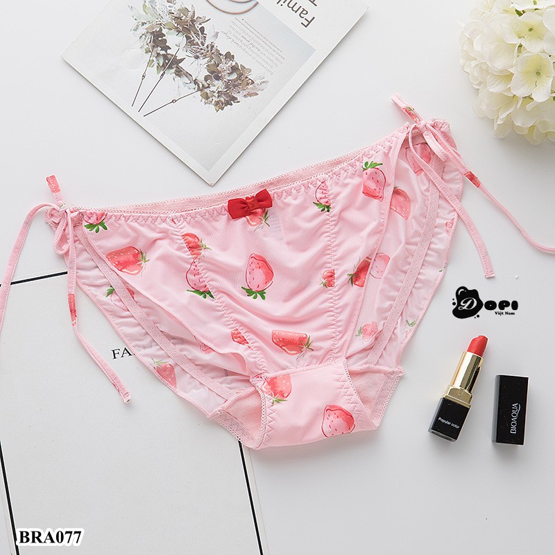 (BRA077) Quần lót lụa quần chíp đồ lót mềm mại cao cấp cạp dây sexy | BigBuy360 - bigbuy360.vn