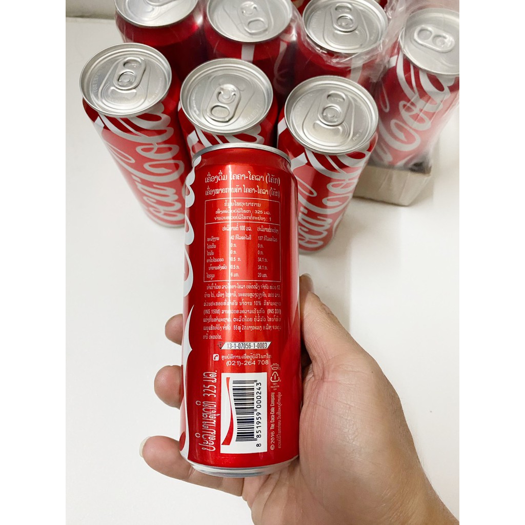 Nước ngọt coca cola thái lan lốc 12lon 325ml tết 2021